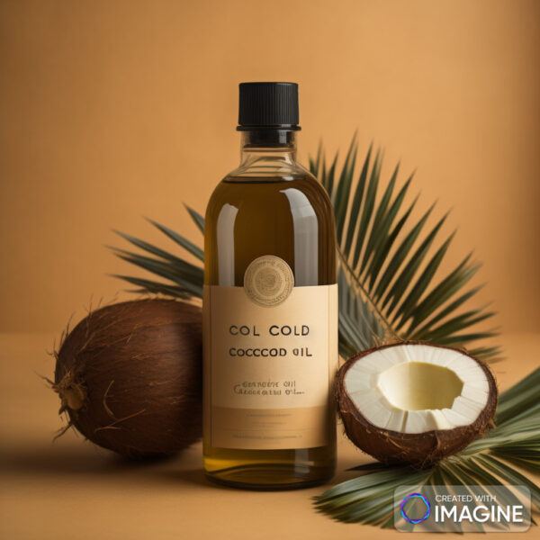 Cold pressed coconut oil, organic