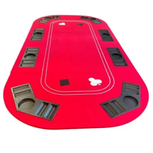 משטח קשיח מעץ מתקפל בלאק גק רולטה וקלפים (3 ב-1) 250265 בצבע אדום מבית REGIIS להנחה על כל שולחן בית י