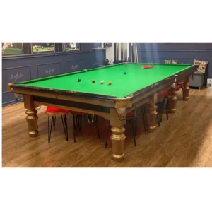 שולחן סנוקר מקצועי 250548 בגודל 12 פיט מתכת בצבע GOLD מבית CROWN קראון