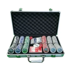 מזוודת פוקר מקצועית 250841 עם 300 ז'יטונים - 11.5 גרם