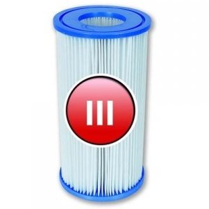 פילטר III באורך 20 ס"מ, קוטר 10.4 ס"מ, חור פנימי 5.1 ס"מ למשאבת הבריכה BESTWAY 58012