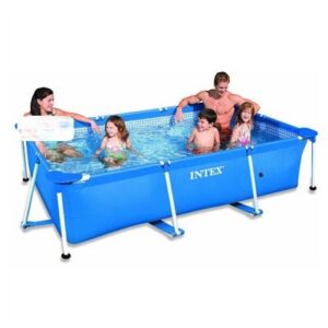 בריכה עילית אינטקס מלבנית 28270 בגודל 220X150X60 מבית INTEX