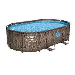 בריכת בסטוואי אולטרה אובלית 56946 בגודל 488/305/107 ס"מ מבית BESTWAY