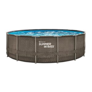 בריכת ראטן סאמר עגולה בגודל 488/122 ס"מ מבית SUMMER WAVES