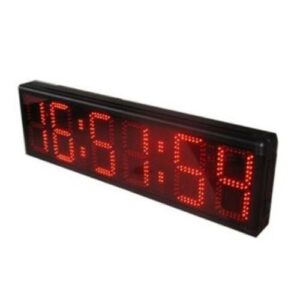 שעון שניות LED דיגיטלי 101805 מיועד במיוחד לתנאי חוץ בבריכה, עם 6 ספרות מבית CITYSPORT