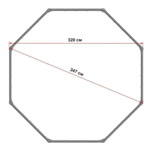 לול פנים/חוץ ענק לילדים 242737 למשחקים בטיחותיים (קוטר 330 ס"מ) תוצרת אירופה