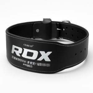 חגורת כושר מעור מקצועית-הרמת כוח 250788 RDX 4 INCH Powerlifting Leather Gym Belt
